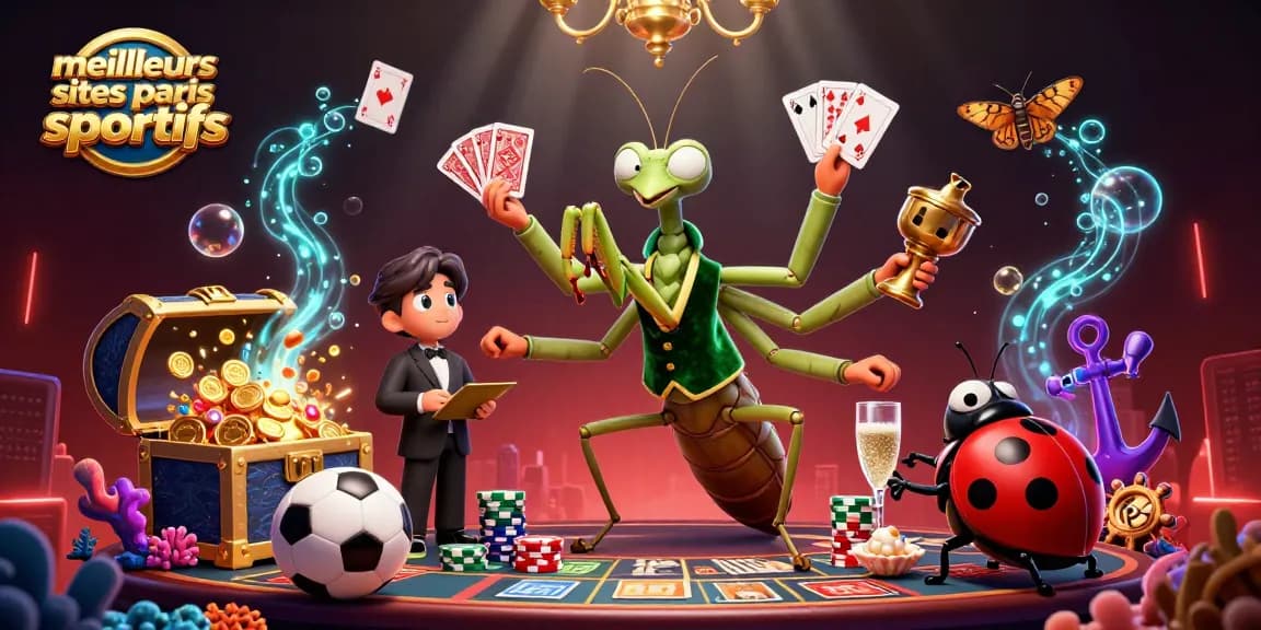 Pariez sur les meilleurs sites de paris sportifs avec le géant en costume et la coccinelle en chef