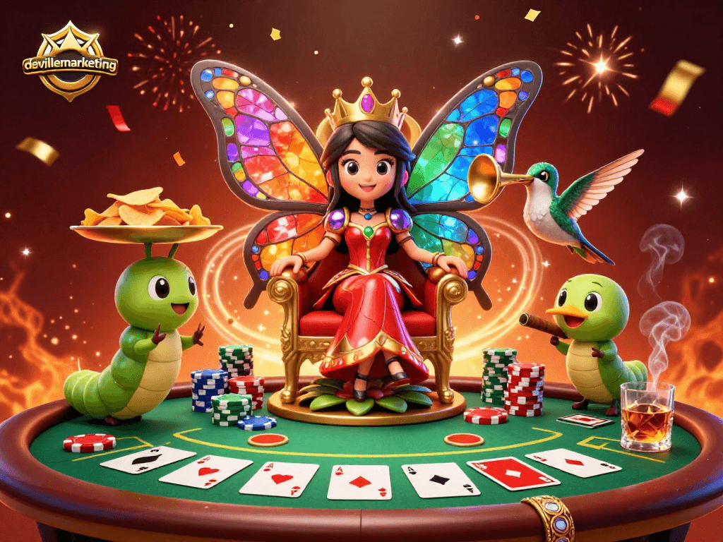 Permainan judi menarik dari devillemarketing dengan kerajaan kupu-kupu 3D yang memikat.