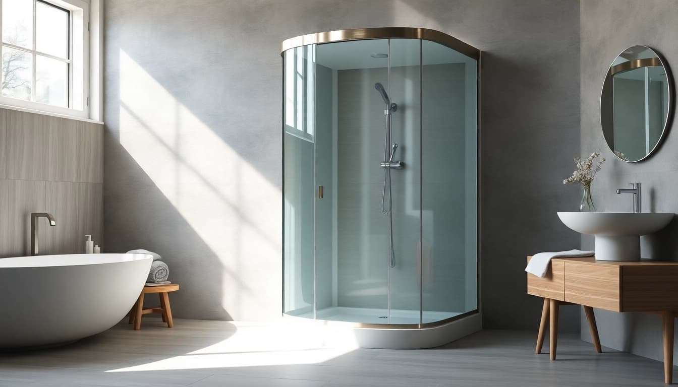 Erleben Sie die elegante sonni Duschkabine in einem modernen Badezimmer-Design.