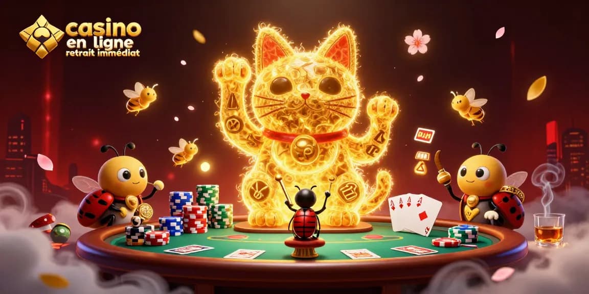 Jouez avec des casinos en ligne offrant un retrait immédiat dans une illustration captivante.