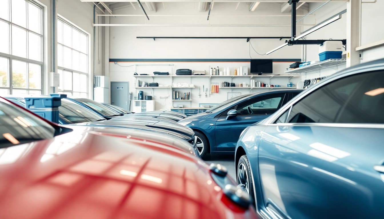 Experience premier car detailing Chattanooga with expert service in a bright, modern garage.