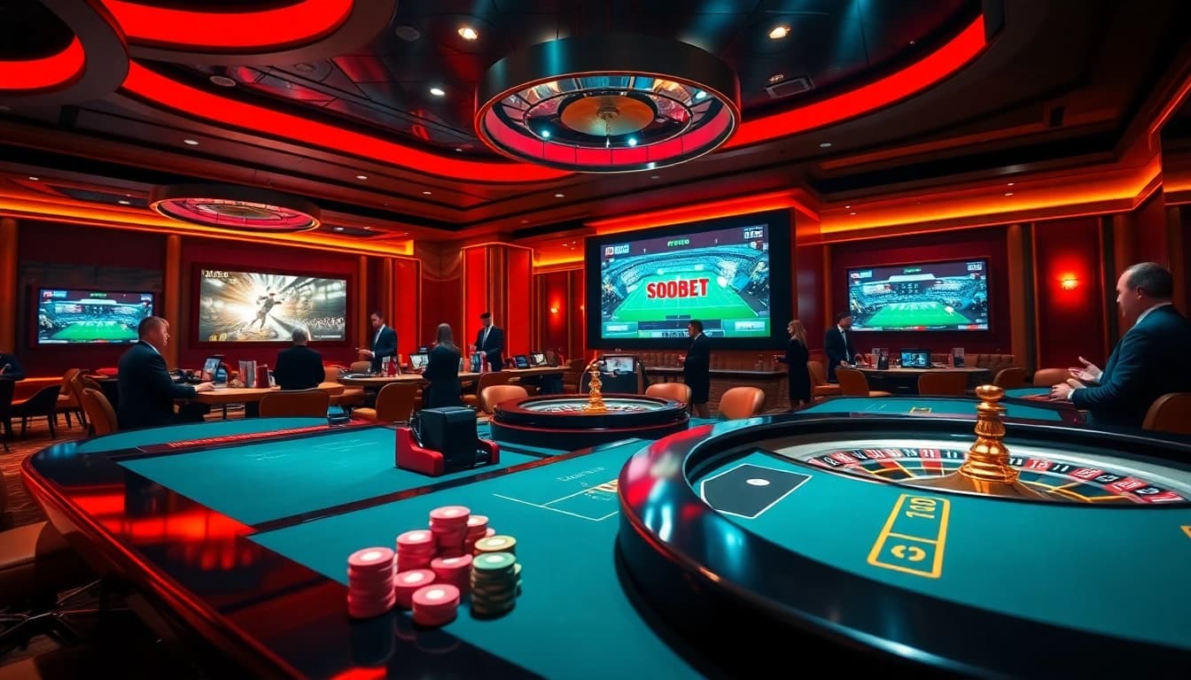 Sbobet offers thrilling sports betting experiences with vibrant casino visuals and engaging gaming interfaces.