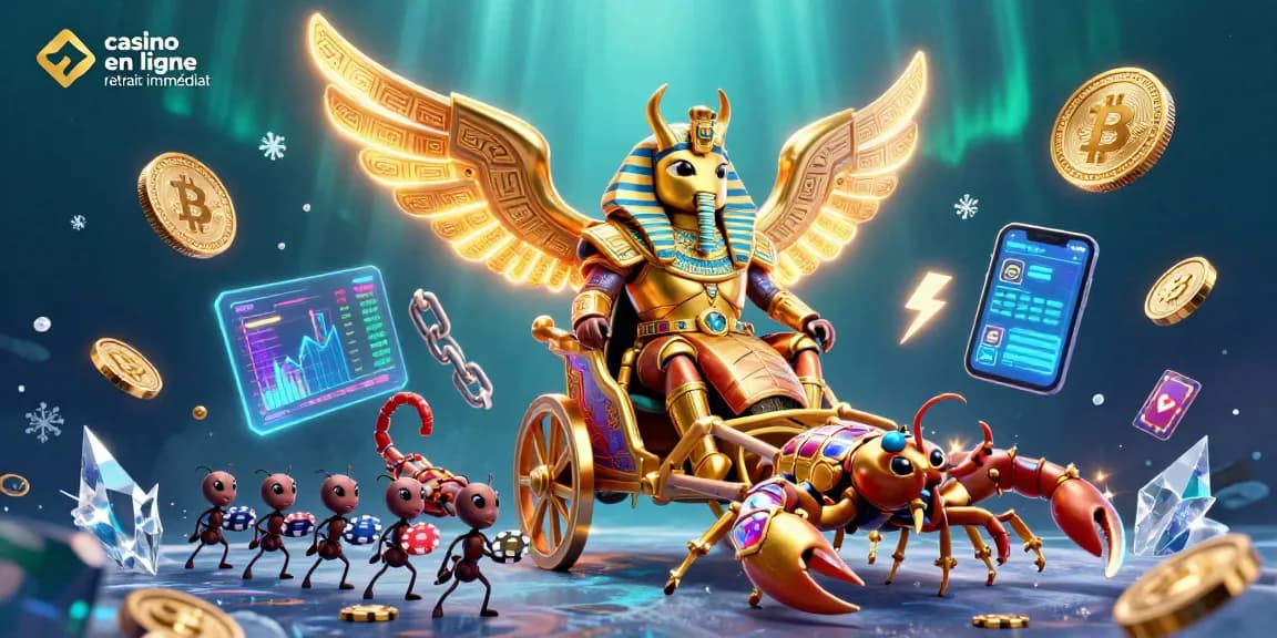 Plongez dans le monde du casino en ligne retrait immédiat avec des personnages 3D uniques et scintillants.