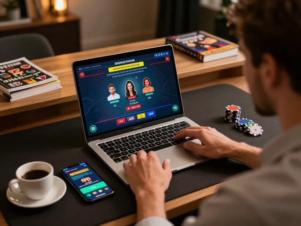 Player engages with live dealer game on x88 platform, showcasing advanced online gambling setup.