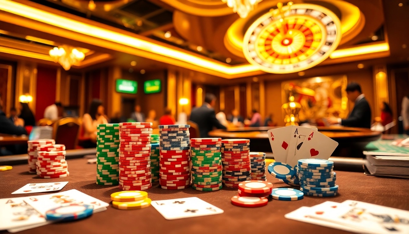 Experience the thrill of gambling as you engage in a vibrant casino setting, inspired by "Nếu như vậy bám vào đây".