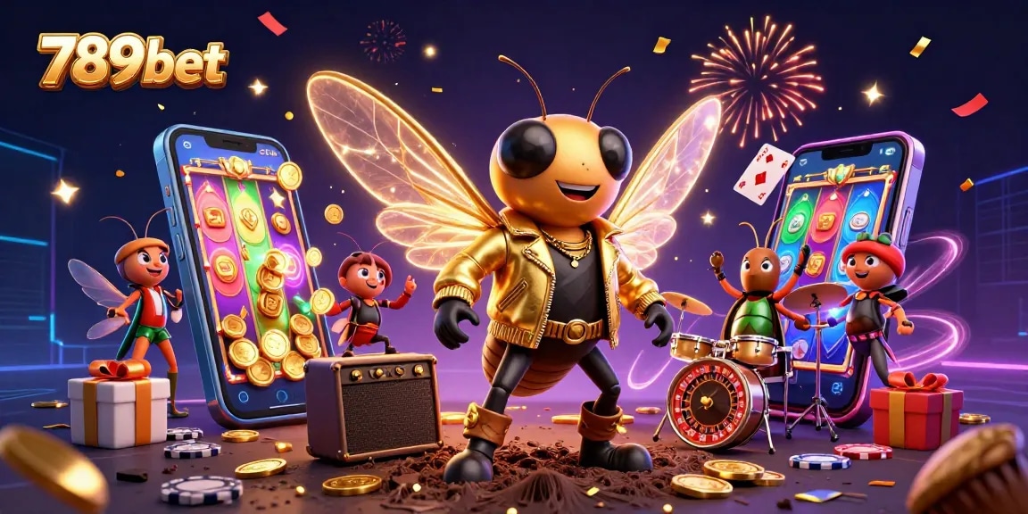 Experience thrilling gaming with 789bet as the rock star and band shine amidst casino games.