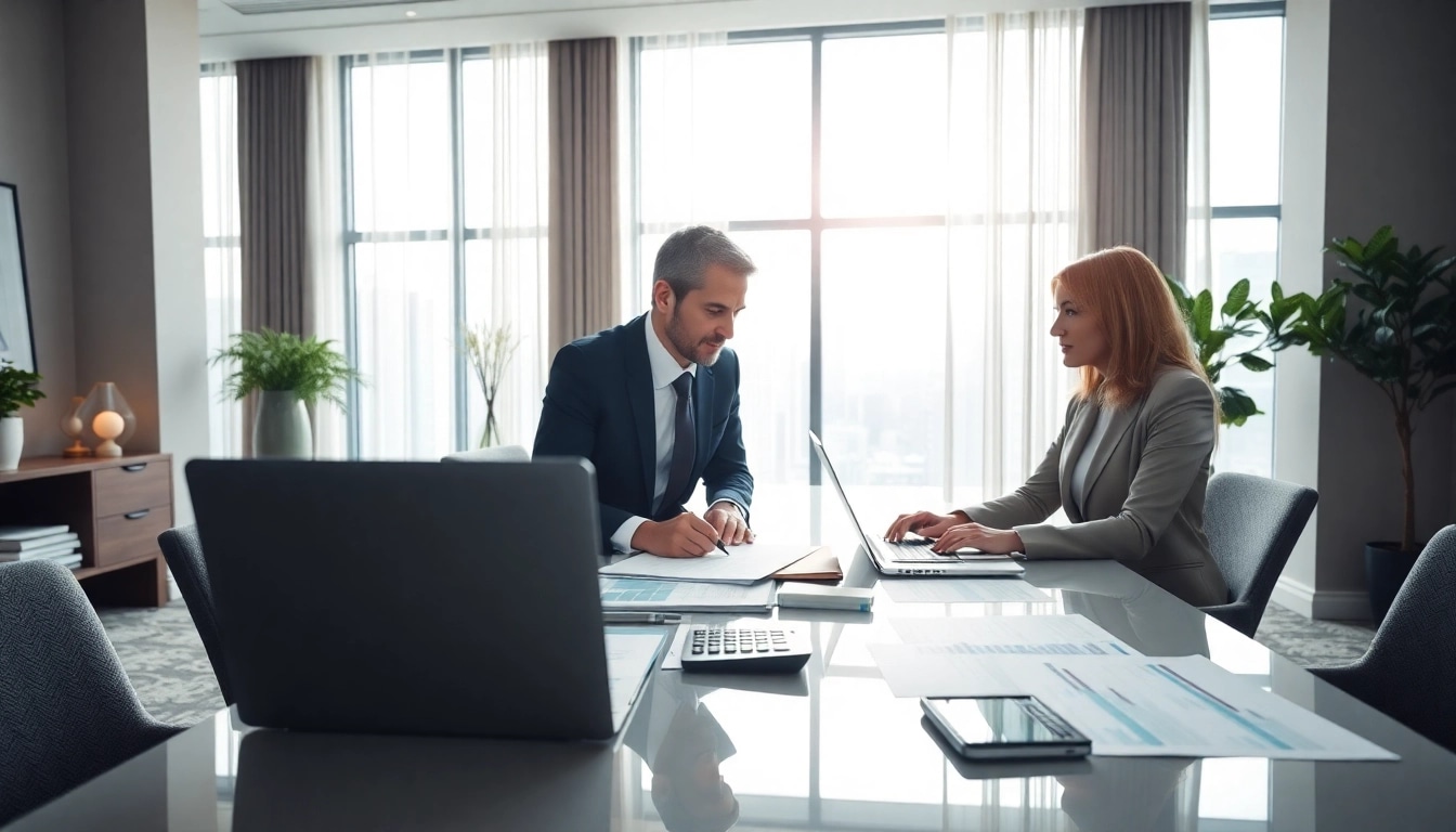 Enhance understanding of VAT Consultancy in Abu Dhabi with professional consultants in a modern office.