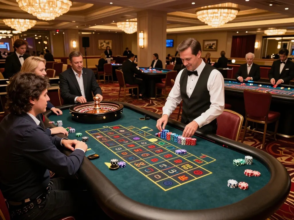 Experience top quality widgets at a glamorous roulette table in a Vegas casino