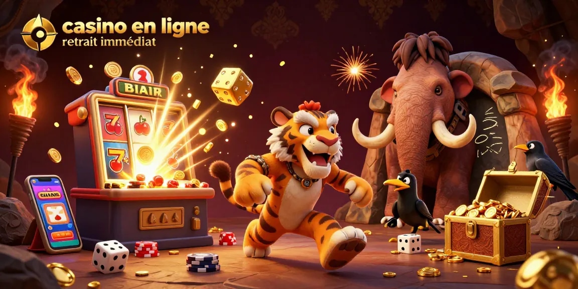 Jouez et gagnez au casino en ligne retrait immédiat avec des gains explosifs et des personnages amusants.