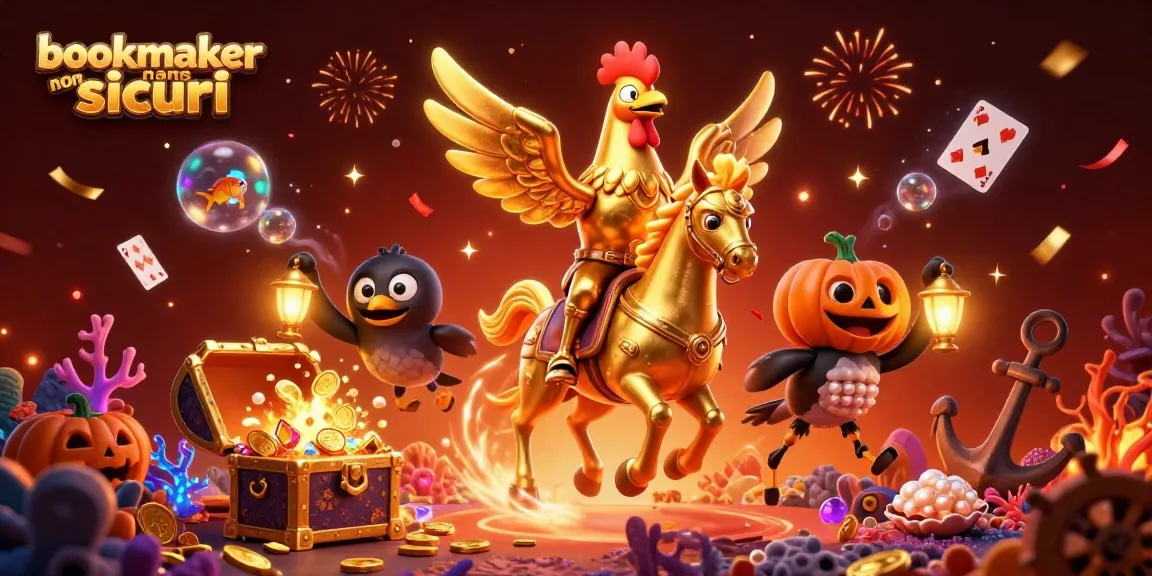 Scopri i migliori bookmaker non AAMS sicuri per scommesse online con questa illustrazione animata.