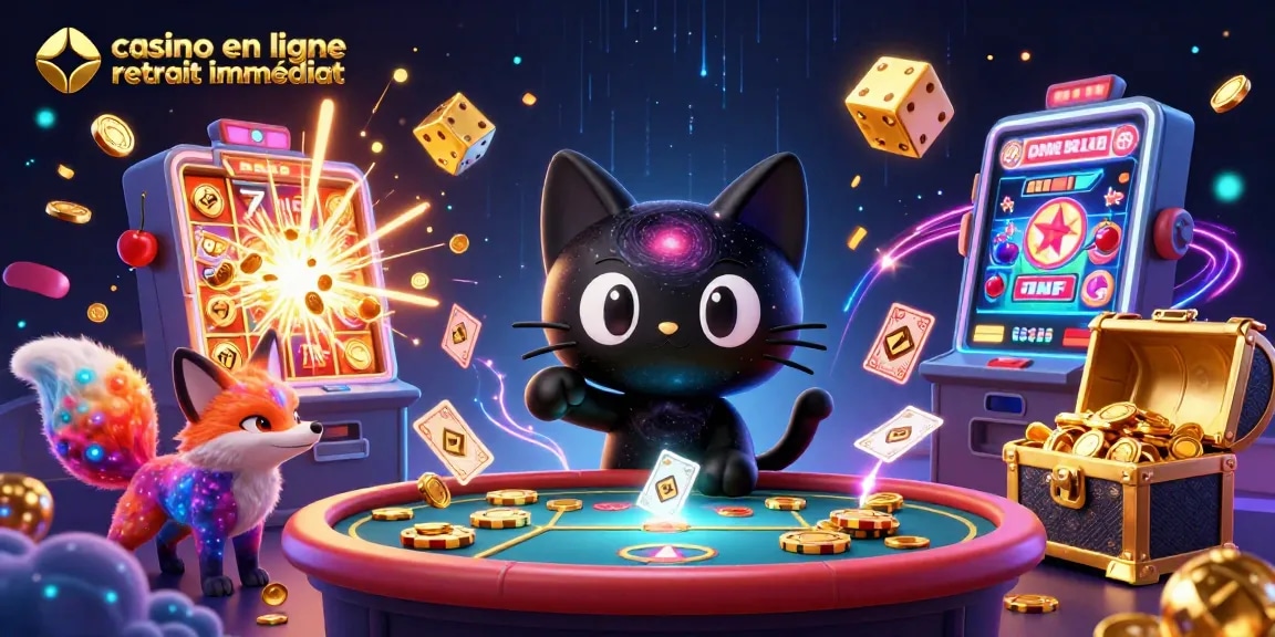Casino en ligne retrait immédiat : gains instantanés dans un casino cosmique coloré.