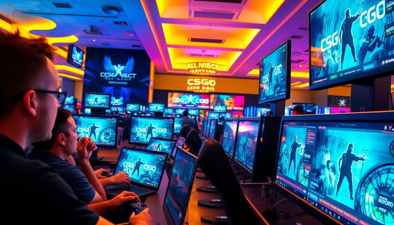 Engaging players explore top csgo gambling sites in a vibrant casino environment.