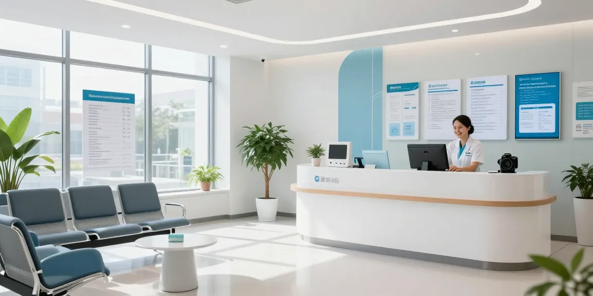 Modern healthcare clinic promoting ACA coverage start time and patient care services.