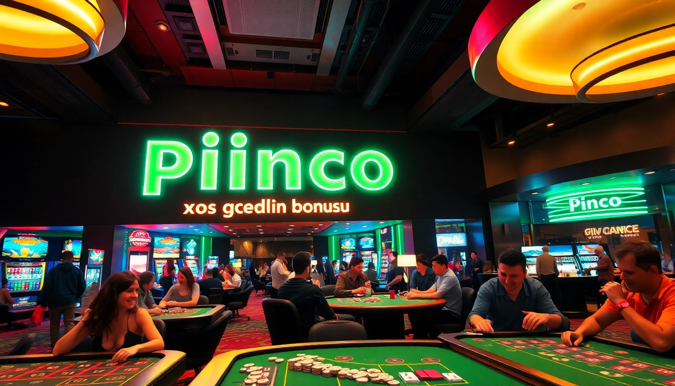 Pinco Casino xos geldin bonusu axtarışında kasino mühitini görün.