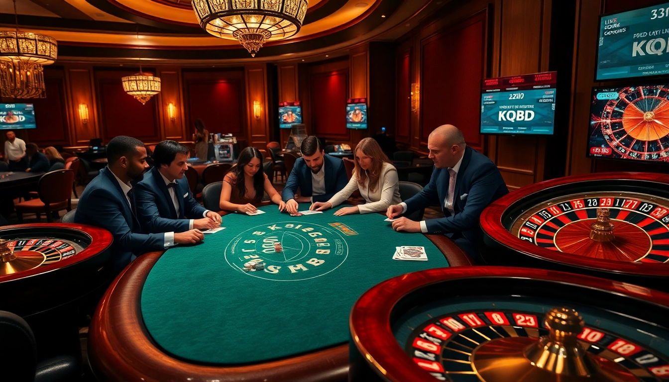 KQBD updates enhance the excitement at a luxurious casino poker table.