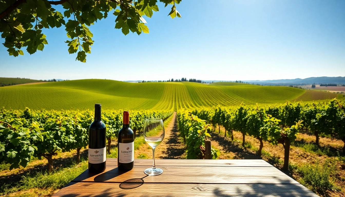 Experience Clarksburg CA wineries with a picturesque vineyard landscape, inviting wine tasting ambiance.