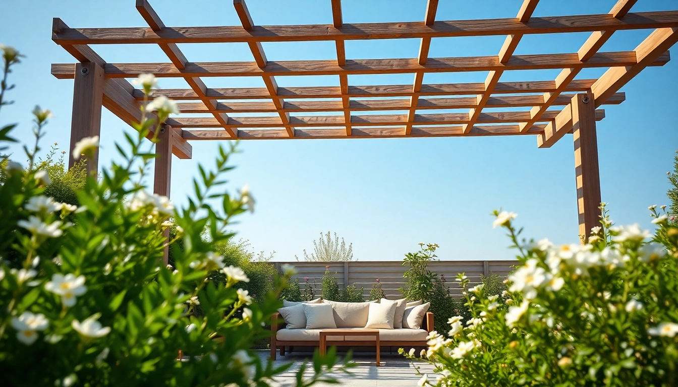 Terrassenueberdachung Ungarn: Elegantes Pergoladesign in einem geschmackvollen Garten