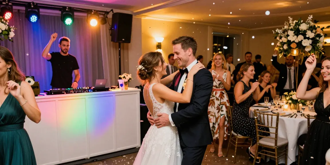 Hochzeit DJ Berlin: Feierstimmung mit tanzenden Gästen und DJ auf Hochzeit in Berlin