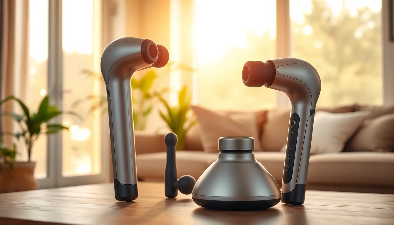 Enhance your relaxation with ergonomic massagers showcasing sleek, modern design in an inviting setting.