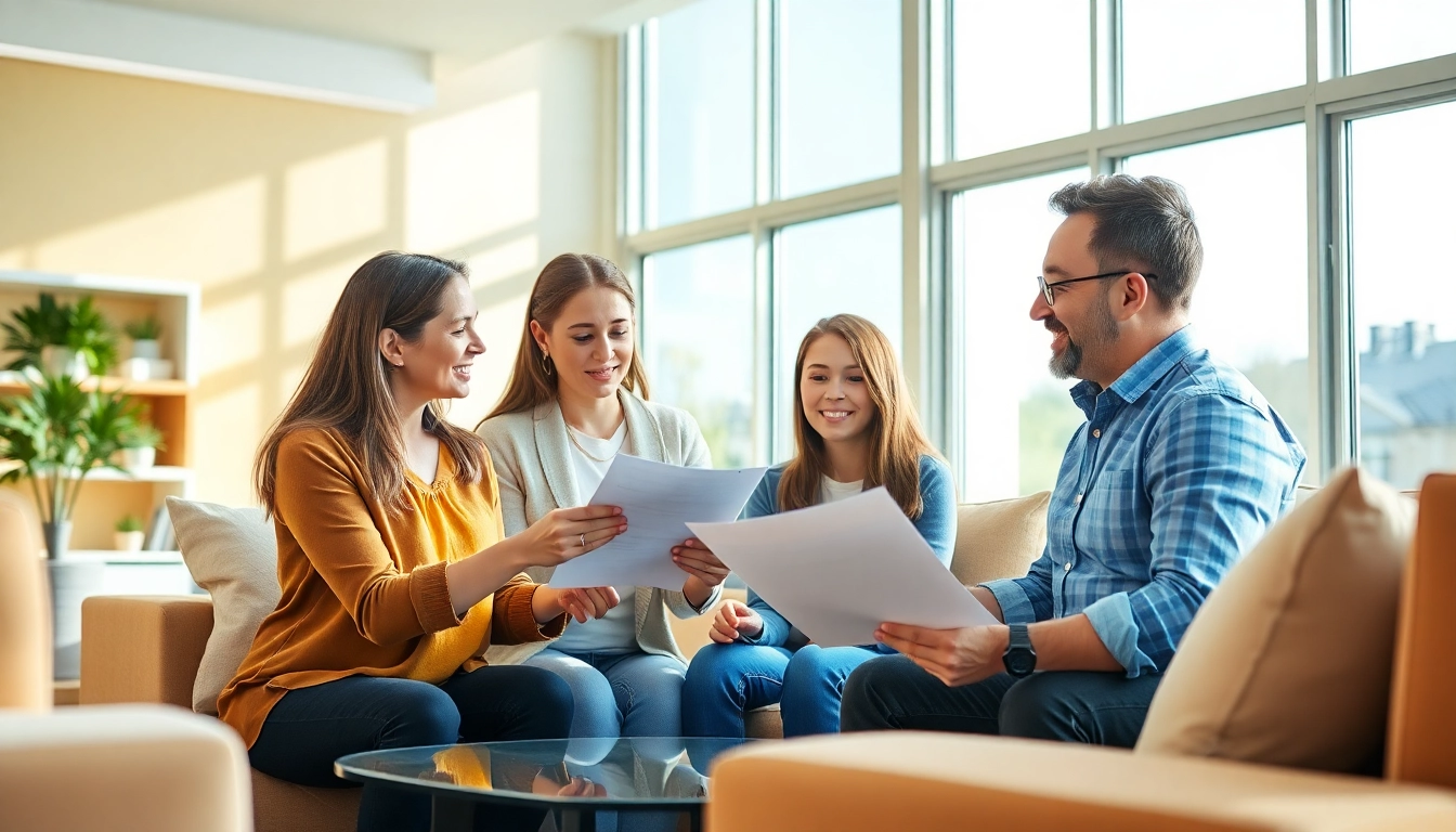 Explore an extended warranty for cars and homes options with an expert in a cozy living room.