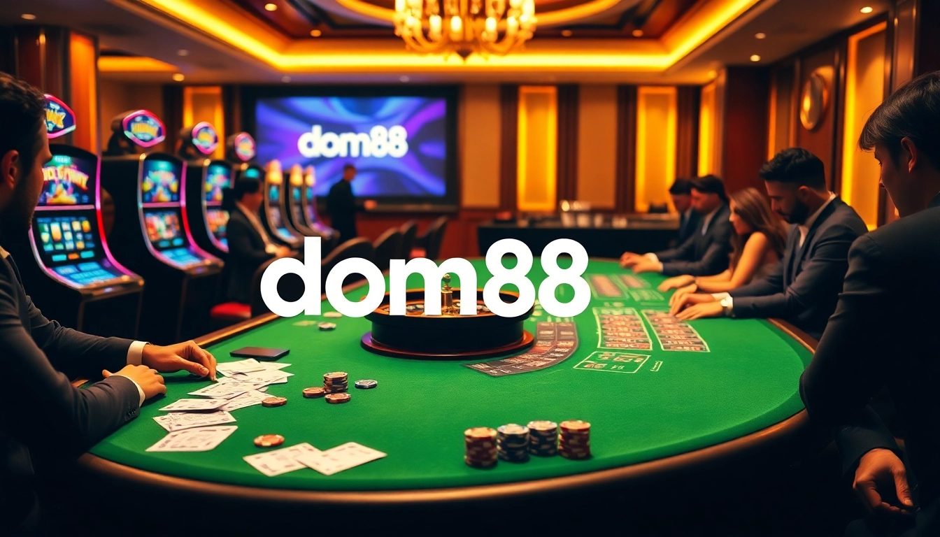 Play high-stakes poker at dom88.us.com with vibrant casino ambiance and premium gaming experience.
