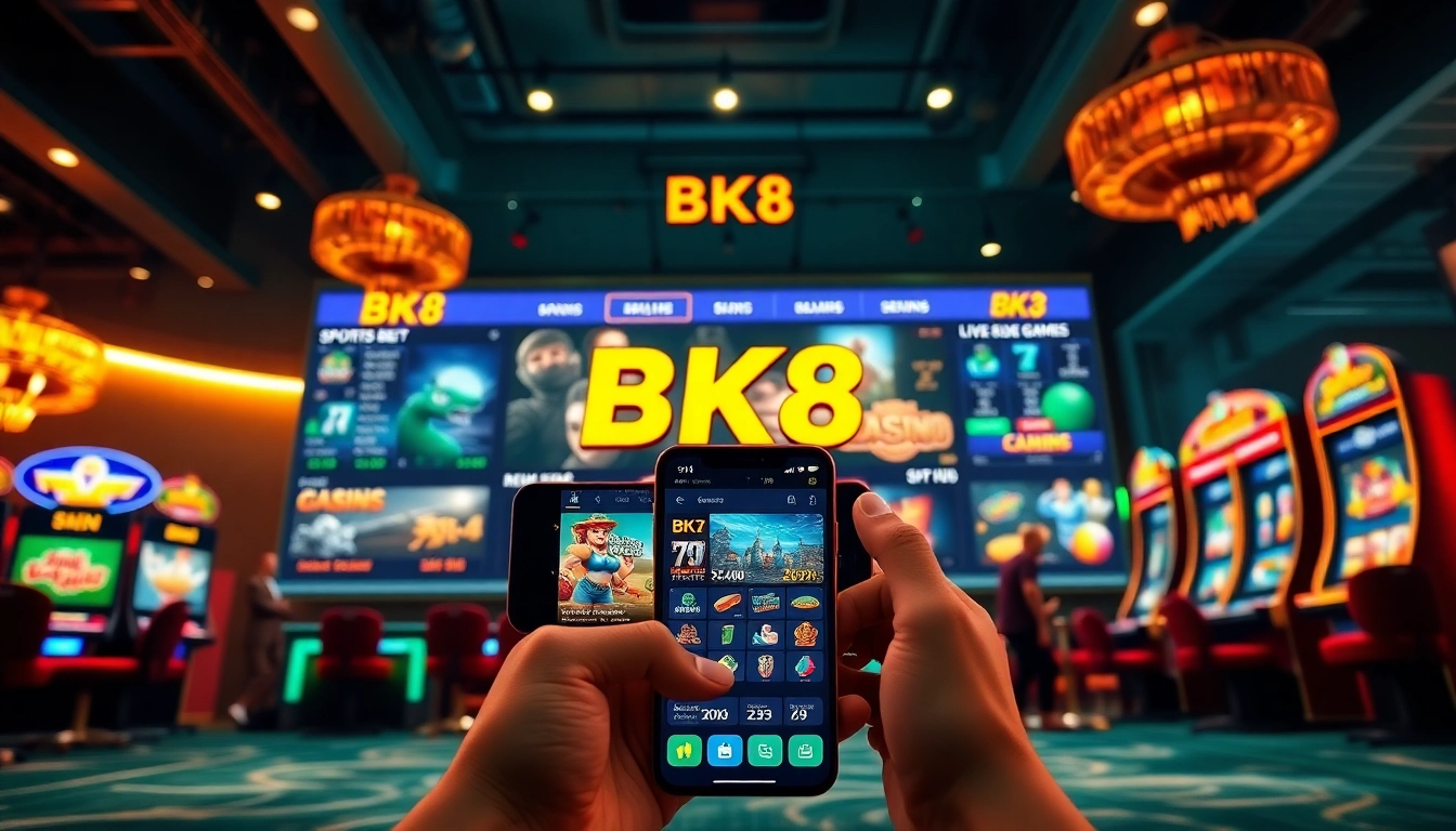 BK860S online gambling interface showcasing diverse gaming options and application.