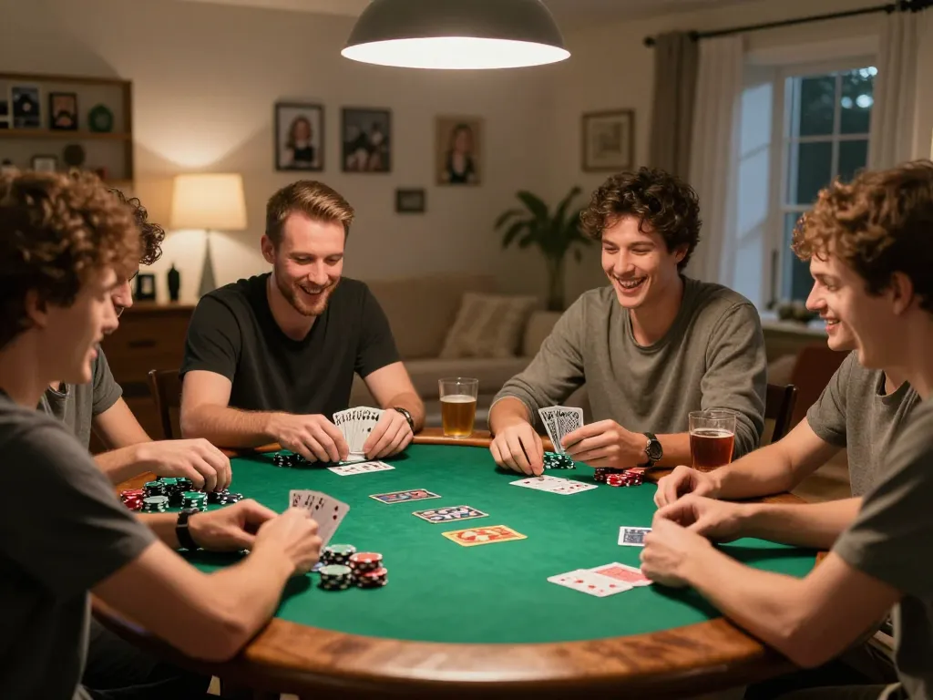 Engaging in poker games with friends, vital components of situs slot bet 200 clearly visible.