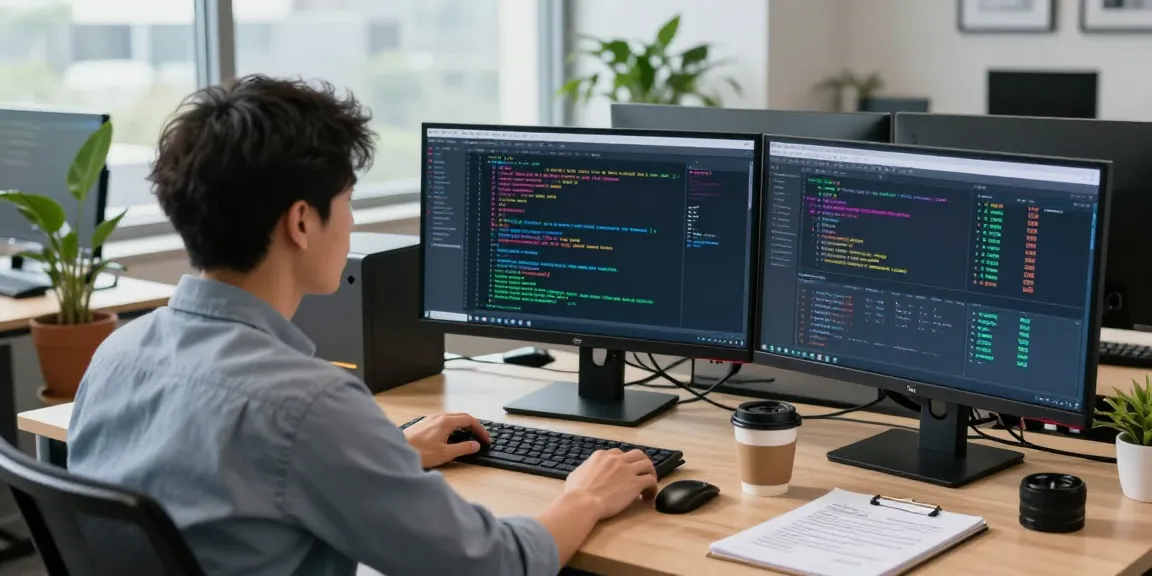 Cybersecurity analyst at work on security protocols and monitoring network traffic at https://shs-dome5.com/.