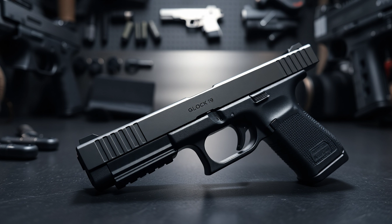 Showcase of glock 19 slide mos highlighting its sleek design and features.