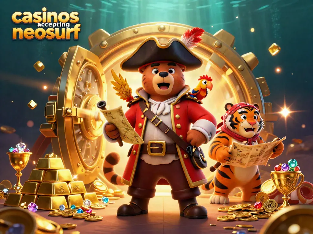 Engage in thrilling play at casinos accepting neosurf with vibrant treasures and adventurous characters.