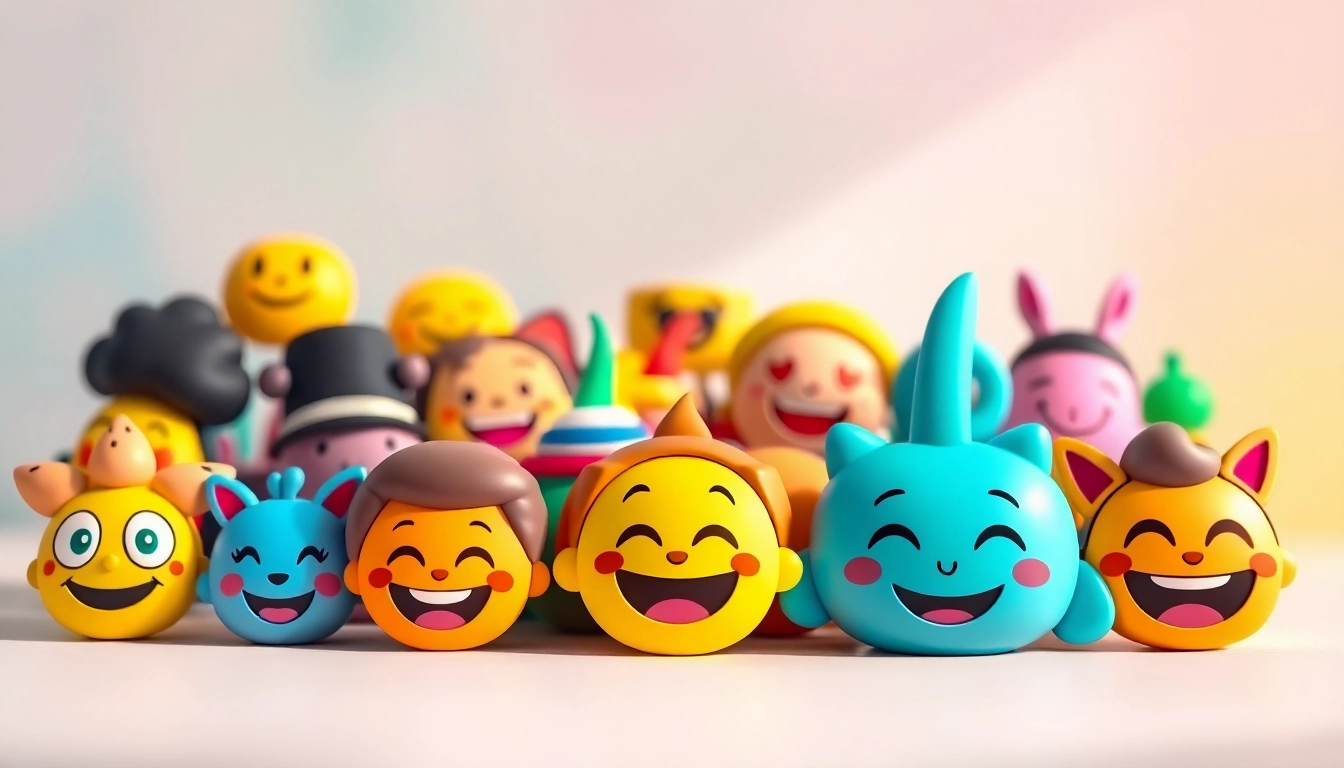 Engaging TikTok emojis showcasing various expressions and themes creatively illustrated.