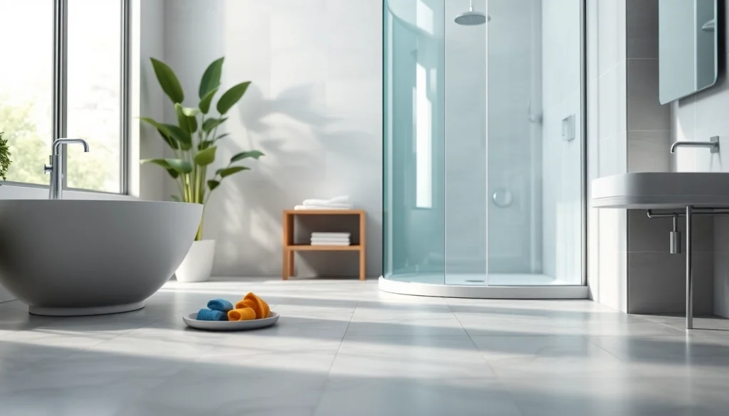 Designen Sie Ihre Dusche mit der eleganten sonni Duschkabine und modernen Badezimmermöbeln.