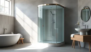 Erleben Sie die elegante sonni Duschkabine in einem modernen Badezimmer-Design.