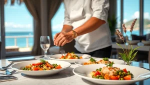 Creating a feast with a St Martin Private Chef in a luxurious villa setting.