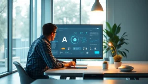 Showcasing the innovative features of nano banana pro in a modern workspace.