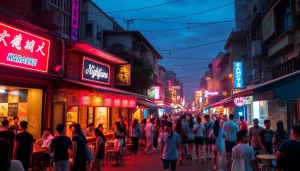 Explore 호치민밤문화 with vibrant nightlife featuring neon-lit bars and clubs.