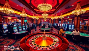 Experience the thrill of high-stakes gambling at Marvelbet.site with luxury casino visuals.