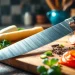 Showcasing a chef’s knife NZ with fresh ingredients, highlighting quality culinary tools.