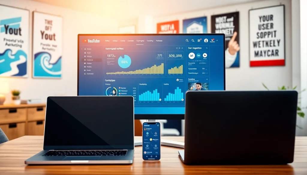 Enhance your business with a dynamic youtube smm panel showcasing vibrant analytics.