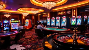 Experience thrilling gameplay at BK8TH with vibrant casino tables and engaging slot machines.