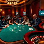 KQBD updates enhance the excitement at a luxurious casino poker table.