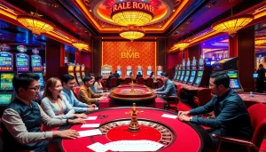 Experience the excitement of bk8thai ทางเข้า with vibrant casino tables and thrilling games.