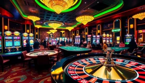 Experience the thrill of say 88 with vibrant casino tables, excited players, and dazzling slot machines.