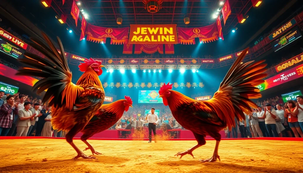 Experience the thrill of cockfighting live at dagawin.live, capturing the excitement and vibrant atmosphere of online gambling.