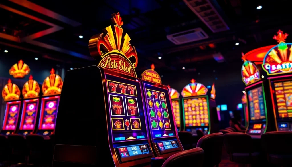 Memenangkan hadiah besar dengan situs slot gacor yang menampilkan mesin slot berkilau.