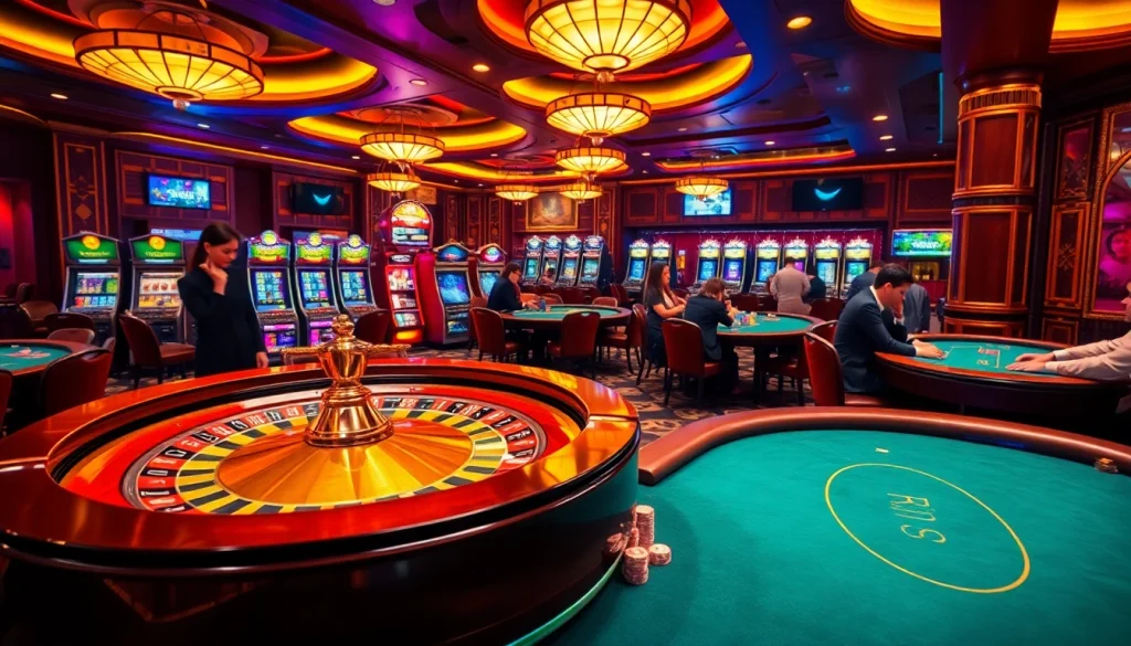 Experience the thrill of gambling with a vibrant casino scene featuring the hidden wiki search engine.