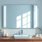 Illuminate your bathroom with a stunning mirror with Lights reflecting elegance and style.