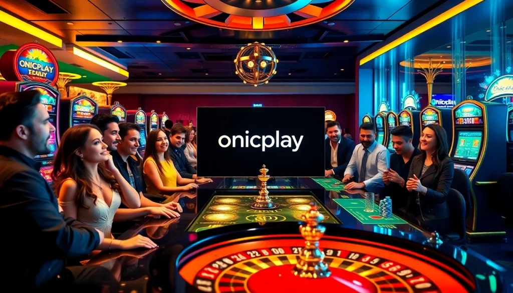 Gambling enthusiasts experience the thrill of Onicplay's slot machines and casino games.
