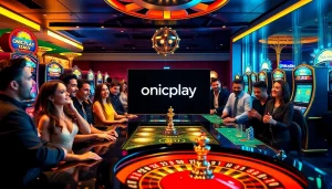 Gambling enthusiasts experience the thrill of Onicplay's slot machines and casino games.