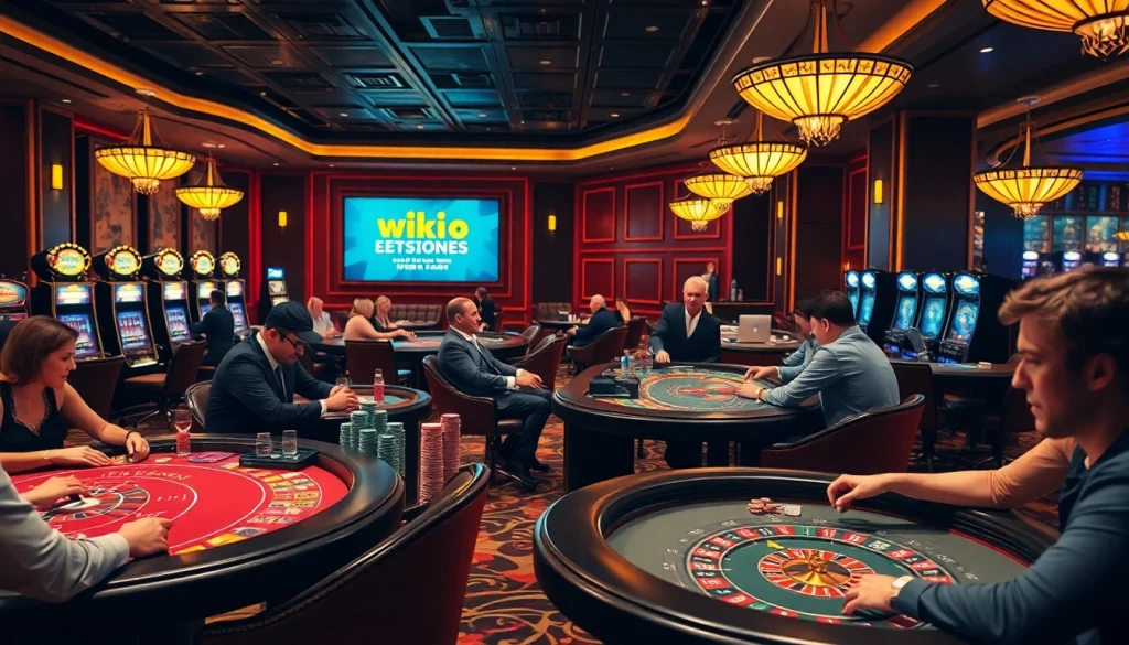 Engaging players immersed in exciting games at a hidden wiki onion-themed casino.
